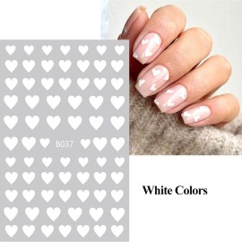 8 Sheets Heart Love Nail Art Stickers Decals 3D Self-Adhesive Nail Art Stickers Heart Love Nail Art Decorations Stars Decals Manicure Accessories (Heart) 8 Sheets Heart Love Nail Art Stickers Decals 3D Self-Adhesive Nail Art Stickers Heart Love Nail Art Decorations Stars Decals Manicure Accessories (Heart)