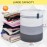 COMSE Extra Large Blanket Basket, Tall Laundry Basket, Nursery Hamper, 15.7x 21.7, Cotton Rope Woven Laundry Hamper for Storage Toys Clothes Towels, Gradient Gray