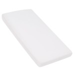 Nap Mat Sheet 24 x 48 x 4 Fitted Elastic Corners Preschool Day Care Rest Nap Mat Cover, Soft & Breathable Baby Sheets for Regalo My Cot Portable Toddler Bed and Joovy Travel Cot, White
