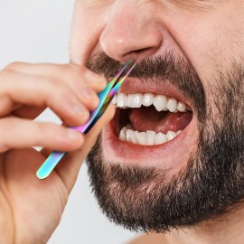 Honoson 6 Pieces Pointed Tweezers Ingrown Hair Precision Needle Point Tip Tweezers Stainless Steel for Nose Facial Hair Eyebrow Blackhead Remover(Rainbow Color) Honoson 6 Pieces Pointed Tweezers Ingrown Hair Precision Needle Point Tip Tweezers Stainless Steel for Nose Facial Hair Eyebrow Blackhead Remover(Rainbow Color)