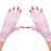 MelodySusie UV Gloves for Nails - Lamp Protection, Pink of Love Gel Manicure, Nail Art Skin Care Fingerless Shield