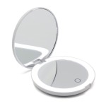 ACHORO Travel Makeup Mirror - Multi-Function 5X Magnifier - Premium Quality Led Lighted, Brightness, Dimmable & Rechargeable Professional Beauty Mirror - Portable Handbag, Purse, Lighted Makeup Mirror
