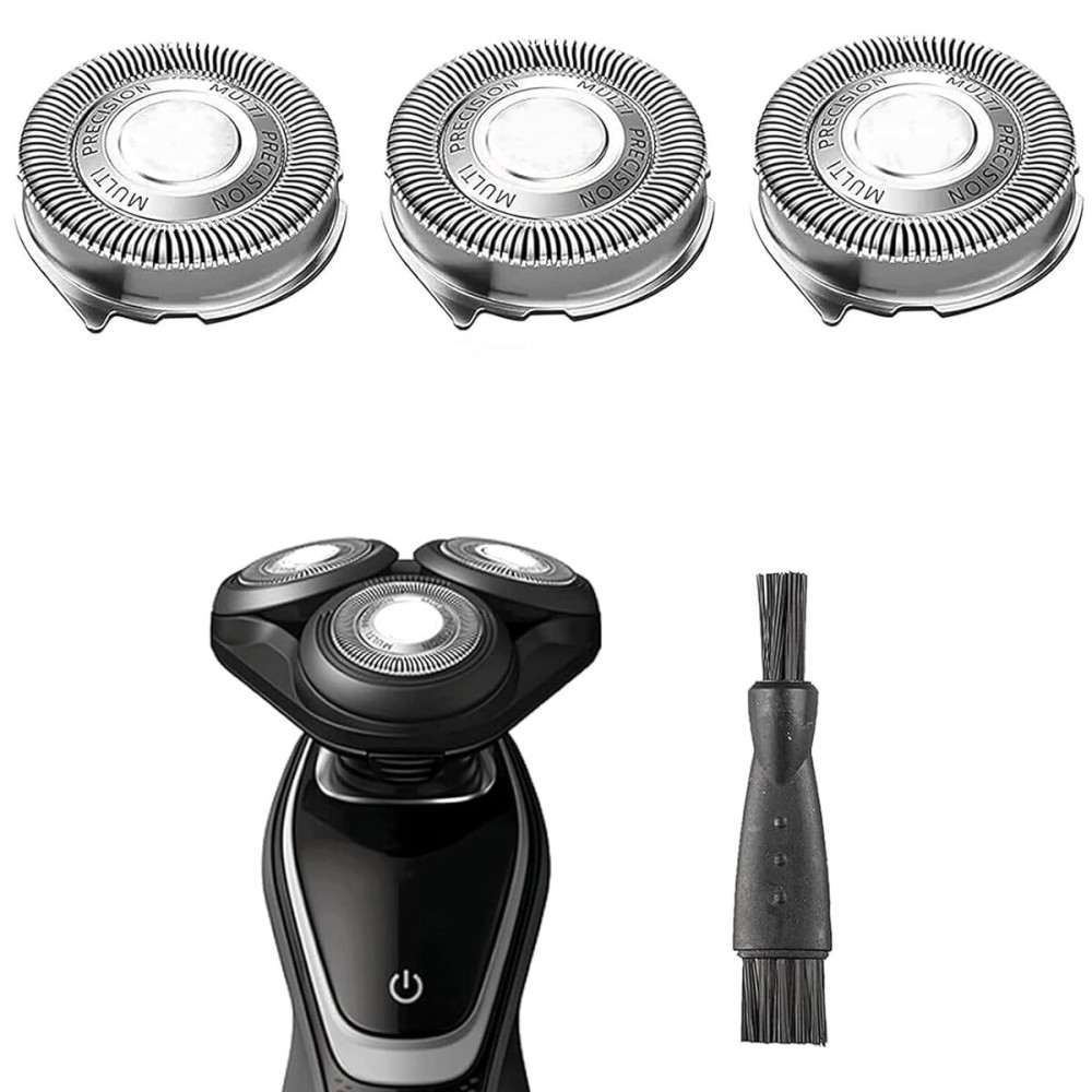Suleto SH50/52 Replacement Heads Compatible with Philips Series 5000 Electric Shaver, Sh50 Replacement Blades Head Compatible with noreclo Series 5000, ATXX(S5xxx), PTXX (PT8xx, PT7xx) 3-Pack W/Brush Suleto SH50/52 Replacement Heads Compatible with Philips Series 5000 Electric Shaver, Sh50 Replacement Blades Head Compatible with noreclo Series 5000, ATXX(S5xxx), PTXX (PT8xx, PT7xx) 3-Pack W/Brush