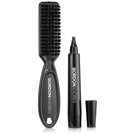 Gordon Andres Water Proof Beard Pencil for Men, Long Lasting Coverage & Natural Finish - Beard, Moustache & Eyebrows - Micro-Fork Tip for Seamless Application - Includes Brush for Blending (Black) Gordon Andres Water Proof Beard Pencil for Men, Long Lasting Coverage & Natural Finish - Beard, Moustache & Eyebrows - Micro-Fork Tip for Seamless Application - Includes Brush for Blending (Black)