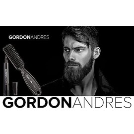 Gordon Andres Water Proof Beard Pencil for Men, Long Lasting Coverage & Natural Finish - Beard, Moustache & Eyebrows - Micro-Fork Tip for Seamless Application - Includes Brush for Blending (Black) Gordon Andres Water Proof Beard Pencil for Men, Long Lasting Coverage & Natural Finish - Beard, Moustache & Eyebrows - Micro-Fork Tip for Seamless Application - Includes Brush for Blending (Black)