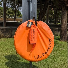 Arya Life Throw Rope Rescue Bag with 70ft of Marine Rope. Throwable Rescue Ropes for Kayaking, Boating and Ice Fishing. High Visibility Safety Equipment for Kayak and Boat Emergency