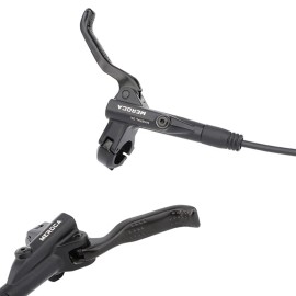 ZTZ 4-Piston MTB Hydraulic Brake Set, Left Front 850mm and Right Rear 1600mm Hydraulic Disc Brake Kit with PM/is Adapter, Fits for eBike, Mountain Bike and BMX