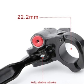 ZTZ 4-Piston MTB Hydraulic Brake Set, Left Front 850mm and Right Rear 1600mm Hydraulic Disc Brake Kit with PM/is Adapter, Fits for eBike, Mountain Bike and BMX