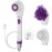 Spa Sciences - NERA - Power Shower Brush - 3-in-1 Multifunction Back & Body Brush - Exfoliation, Cleansing, Massaging - for All Skin Types - Includes Body Brush, Loofah, & Pumice Stone - USB Charging