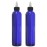 BRIGHTFROM Twist Top Applicator Bottles, 8 OZ, Squeeze Empty Plastic Bottles, Black Nozzle, BPA-Free, PET, Refillable, Open/Close Nozzle - Multi Purpose (Blue)
