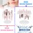 54 Holes Acrylic Brush Holder Makeup Brush Drying Rack Brush Dryer Collapsible Makeup Brush Holder Makeup Brush Dryer Stand for Acrylic Nail Brush Makeup Lover (White)