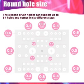 54 Holes Acrylic Brush Holder Makeup Brush Drying Rack Brush Dryer Collapsible Makeup Brush Holder Makeup Brush Dryer Stand for Acrylic Nail Brush Makeup Lover (White) 54 Holes Acrylic Brush Holder Makeup Brush Drying Rack Brush Dryer Collapsible Makeup Brush Holder Makeup Brush Dryer Stand for Acrylic Nail Brush Makeup Lover (White)