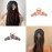 3 Pcs Metal Hair Claw Clips with Flower 2.8 Inch Non slip Jumbo Hair Clip for Women Thin Hair, 90\'s Strong Hold Hair Clips for Thick Hair, Rhinestone Hair Styling Accessories