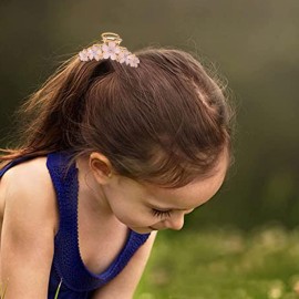 3 Pcs Metal Hair Claw Clips with Flower 2.8 Inch Non slip Jumbo Hair Clip for Women Thin Hair, 90\'s Strong Hold Hair Clips for Thick Hair, Rhinestone Hair Styling Accessories 3 Pcs Metal Hair Claw Clips with Flower 2.8 Inch Non slip Jumbo Hair Clip for Women Thin Hair, 90\'s Strong Hold Hair Clips for Thick Hair, Rhinestone Hair Styling Accessories