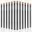 12 Pieces Small Concealer Brush Flat Lip Concealer Brush Under Eye Synthetic Fiber Makeup Eyebrow Outline Foundation for Concealing Blending Setting Buffing Makeup(Black)