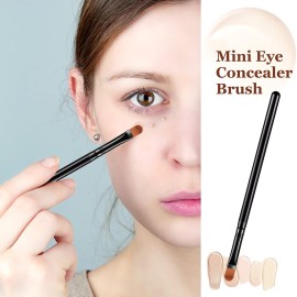 12 Pieces Small Concealer Brush Flat Lip Concealer Brush Under Eye Synthetic Fiber Makeup Eyebrow Outline Foundation for Concealing Blending Setting Buffing Makeup(Black) 12 Pieces Small Concealer Brush Flat Lip Concealer Brush Under Eye Synthetic Fiber Makeup Eyebrow Outline Foundation for Concealing Blending Setting Buffing Makeup(Black)