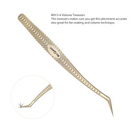 Ms.Queen Lash Tweezers for Eyelash Extension-Professional Lashing Tweezers for Mega Volume Mink Eyelashes Extensions Applying