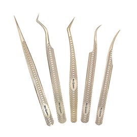 Ms.Queen Lash Tweezers for Eyelash Extension-Professional Lashing Tweezers for Mega Volume Mink Eyelashes Extensions Applying