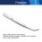 Hegebeck Stainless Steel Tweezers, 200mm 430 Multi Purpose Curved Tweezer, for Facial Ingrown Hairs Splinter Remover, Plants, Daily Beauty Tool with Bent Tip, 1pcs