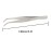 Hegebeck Stainless Steel Tweezers, 140mm 430 Multi Purpose Curved Tweezer, for Facial Ingrown Hairs Splinter Remover, Plants, Daily Beauty Tool with Bent Tip, 5pcs