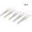 Hegebeck Stainless Steel Tweezers, 140mm 430 Multi Purpose Curved Tweezer, for Facial Ingrown Hairs Splinter Remover, Plants, Daily Beauty Tool with Bent Tip, 5pcs