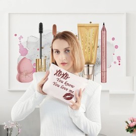 LEVLO Serena Cosmetic Bag Serena Blair Fans Gift You Know You Love Me Makeup Zipper Pouch Bag Serena Blair Merch (You Know You Love Me)