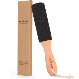 Wooden Foot File Foot Scrubber | Professional Foot Rasp Callus Remover for Cracked Foot | Natural Pumice Stone for Wet and Dry Feet