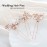 JAKAWIN Rhinestone Wedding Hair Pins Silver Bridal Crystal Hair Jewelry Accessories for Women HP130 (Rose Gold)