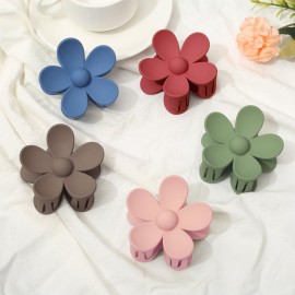 Flower Hair Clips 8PCS Hair Claw Clips Nonslip Large Claw Clips Strong Hold Durable for Women Thick Hair, Big Hair Clips for Women Thin Hair 8 Colors Flower Hair Clips 8PCS Hair Claw Clips Nonslip Large Claw Clips Strong Hold Durable for Women Thick Hair, Big Hair Clips for Women Thin Hair 8 Colors