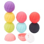 CHGCRAFT 8Sets 7ml Empty Lip Balm Sphere Containers Chapstick Tubes Screw Cap Lipstick Tubes Chapstick Holder for Lip Gloss Colorful Containers Filling Lipstick Box Refillable Lipstick Balm Tubes