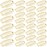 WILLBOND 30 Pieces 32 mm 9-teeth Hair Extension Clips Hair Extension Wigs Snap Clips Comb Small Snap Wig Accessories for Women DIY(Beige)