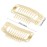 WILLBOND 30 Pieces 32 mm 9-teeth Hair Extension Clips Hair Extension Wigs Snap Clips Comb Small Snap Wig Accessories for Women DIY(Beige)