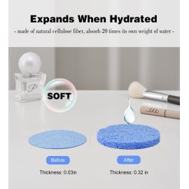 METUUTER 50 PCS Compressed Facial Sponges for Estheticians- 100% Natural Cellulose Face Sponge Professional Cosmetic Spa Sponges for Face Cleansing, Massage, Pore Exfoliating, Mask, Makeup Removal METUUTER 50 PCS Compressed Facial Sponges for Estheticians- 100% Natural Cellulose Face Sponge Professional Cosmetic Spa Sponges for Face Cleansing, Massage, Pore Exfoliating, Mask, Makeup Removal