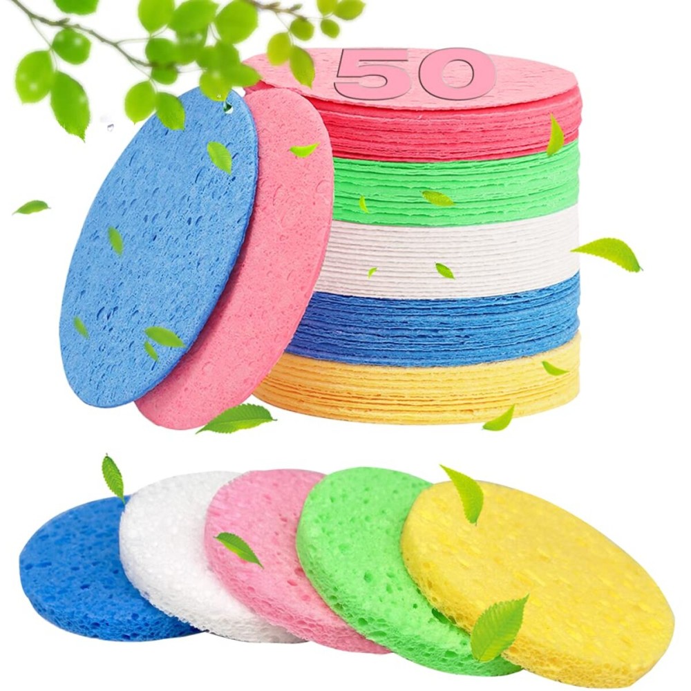 METUUTER 50 PCS Compressed Facial Sponges for Estheticians- 100% Natural Cellulose Face Cleansing Sponge Spa Sponges for Face Cleansing, Massage, Pore Exfoliating, Mask, Makeup Removal METUUTER 50 PCS Compressed Facial Sponges for Estheticians- 100% Natural Cellulose Face Cleansing Sponge Spa Sponges for Face Cleansing, Massage, Pore Exfoliating, Mask, Makeup Removal