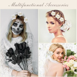 Waydress 12 Pieces Rose Flower Hair Clip Rose Brooch Floral Clips Mexican Flower Hair Pins Accessories for Women Mother Bridal Flamenco Dancer Wedding Party Supplies Waydress 12 Pieces Rose Flower Hair Clip Rose Brooch Floral Clips Mexican Flower Hair Pins Accessories for Women Mother Bridal Flamenco Dancer Wedding Party Supplies