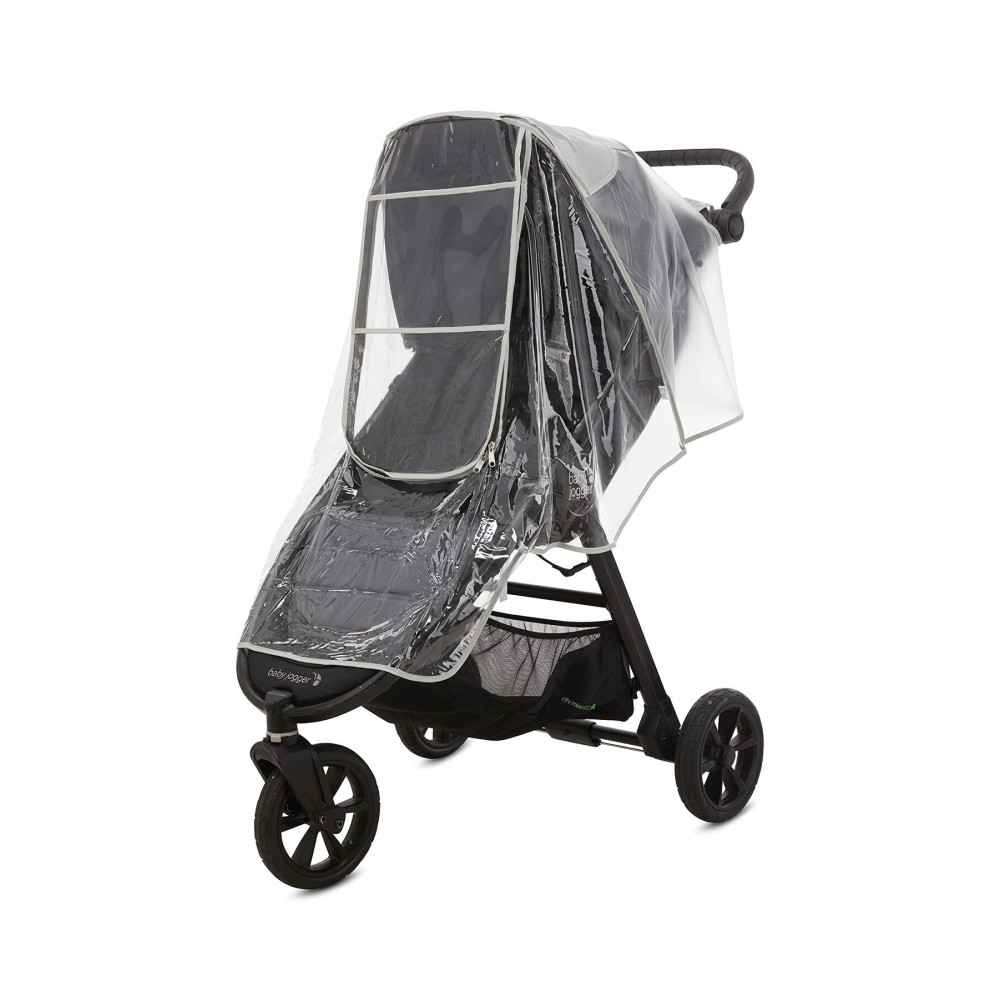 First Essentials Stroller Rain Cover Universal, Baby Travel Weather Shield, Windproof Waterproof, Protect from Dust Snow (Clear)