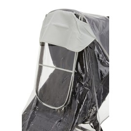 First Essentials Stroller Rain Cover Universal, Baby Travel Weather Shield, Windproof Waterproof, Protect from Dust Snow (Clear)