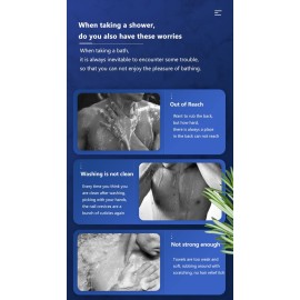 LeapLife Exfoliating Back Scrubber, Body Back Scrubber Towel for Shower, Bath Wash Scrub Cloth Washcloth Washer for Men Women Exfoliation, Body Scrubbing Brush Exfoliator, Roughness 250D