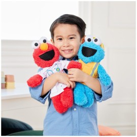 GUND Sesame Street Official Construction Worker Cookie Monster Muppet Plush, Premium Plush Toy for Ages 1 & Up, Blue/Orange, 13