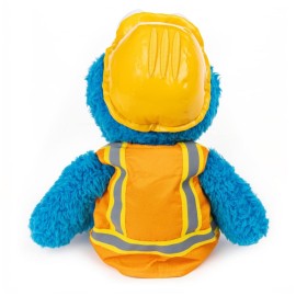 GUND Sesame Street Official Construction Worker Cookie Monster Muppet Plush, Premium Plush Toy for Ages 1 & Up, Blue/Orange, 13