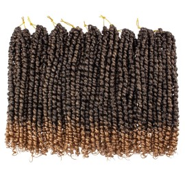 Leeven 8 Packs Ombre Blonde Pretwisted Passion Twist Hair 10 Inch Pre Looped Bob Corchet Braids for Black Women Short Bohemian Synthetic Hair Extensions with Curl Ends 12 Strands/Pack T27 Leeven 8 Packs Ombre Blonde Pretwisted Passion Twist Hair 10 Inch Pre Looped Bob Corchet Braids for Black Women Short Bohemian Synthetic Hair Extensions with Curl Ends 12 Strands/Pack T27