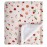 DaysU Plush Flannel Sherpa Baby Blanket for Girls Boys, Portable Reversible Soft Micro Fleece Baby Crib Throw Blanket with Flower Print for Newborn and Nursery, Floral, 30x40