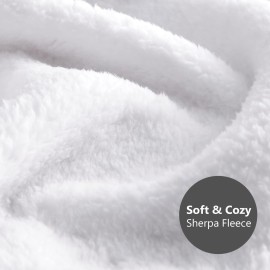 DaysU Plush Flannel Sherpa Baby Blanket for Girls Boys, Portable Reversible Soft Micro Fleece Baby Crib Throw Blanket with Flower Print for Newborn and Nursery, Floral, 30x40