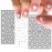 SILPECWEE 6 Sheets Star Nail Stickers Tips Heart Nail Decals 3D Self Adhesive Nail Art Stickers for Women with 1Pc Tweezers