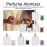 6Pcs Glass Refillable Spray Bottle, Empty Perfume Bottle Atomize Cosmetic for Travel or Home DIY (50ml)