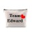 BLUPARK Vampire Lover Gift Team Edward Cosmetic Bag Fans Gift Birthday Gift for Her (Team Edward)