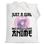 LEVLO Anime Lover Make up Bag - Cosmetic Bag Gift for Anime Fans