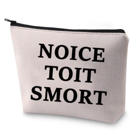 BLUPARK Brooklyn Inspired Gift NOICE TOIT SMORT Makeup Bag Gift for Brooklyn Fans (NOICE. TOIT. SMORT)