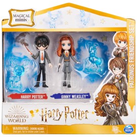 Wizarding World, Magical Minis Harry Potter and Ginny Weasley Patronus Friendship Set with 2 Toy Figures and 2 Creatures, Kids Toys for Ages 5 and up