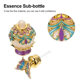 Crystal Perfume Bottles Refillable Glass Perfume Bottle Essential Oils Dropper Bottle Fragrance Containers for Gifts Home Decor 15ml